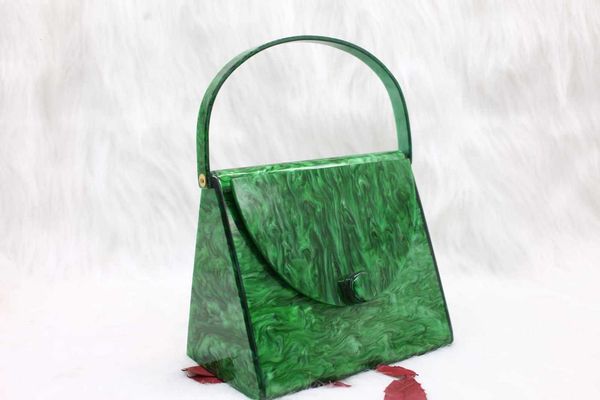 

pearl leopard acrylic bag tortoishell simple square dinner hand bag girl