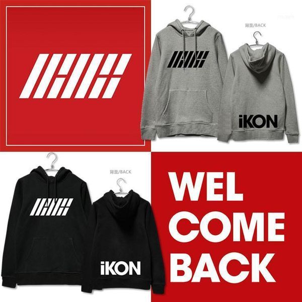 

k- the same style of ikon b.i.bobby with hats and guards, korean version menundefineds womenundefineds autumn jackets1, Black