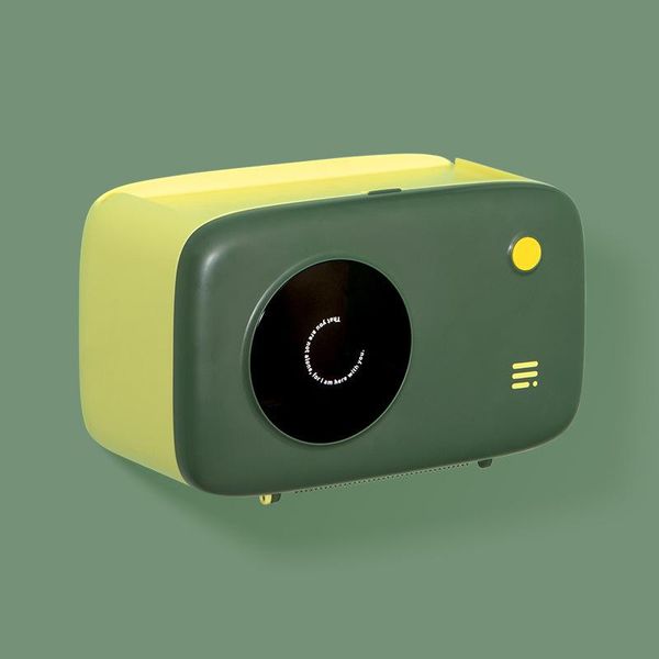 

tissue boxes & napkins punch-visible toilet paper box trash bag holder with drainable item stand serrated cutter for bathroom fu