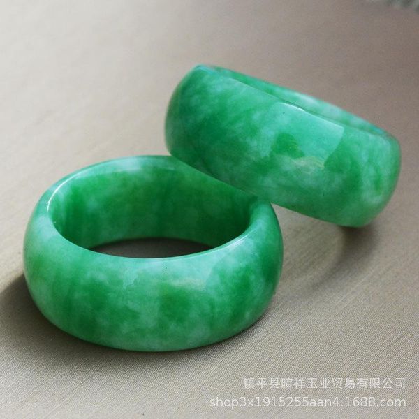 

cluster rings natural green jade 7-10 size ring chinese jadeite amulet fashion charm jewelry hand carved crafts gifts women men, Golden;silver