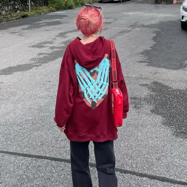 

women's hoodies & sweatshirts letter graphic harajuku cute hoodie women long sleeve casual sweatshirt emo y2k aesthetic alt vintage clo, Black