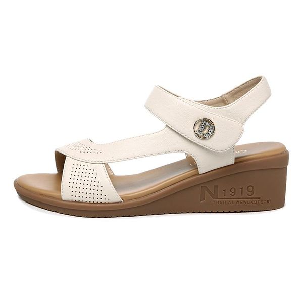 

sandals open toe wedge sandals, solid color shoes, women's platform shoes, Black