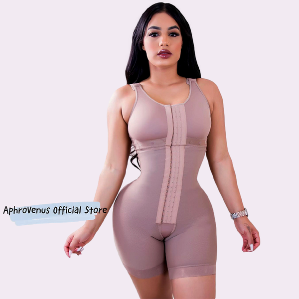 

women's shapers fajas colombianas double compression post-operative bulifter girdle lace full body women tummy control corset skims, Black;white