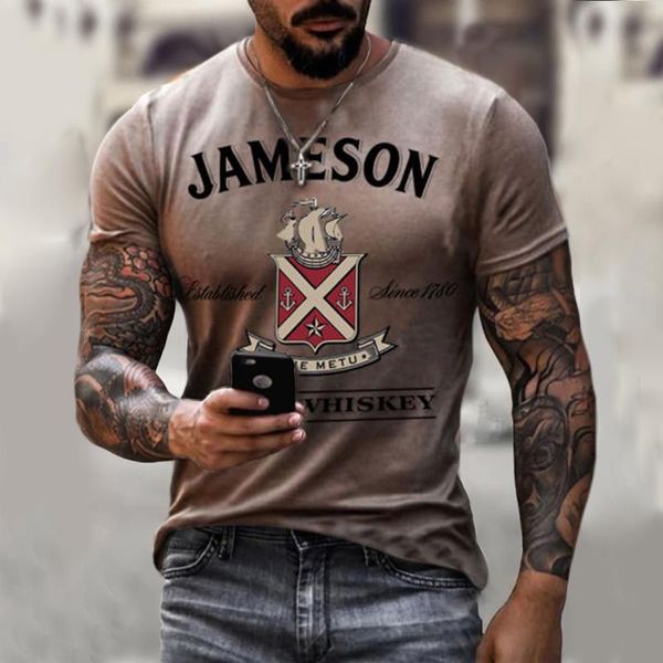

men's t-shirts summer -selling fashion and handsome compass 3d printed t-shirt 2021 hip-hop style short-sleeved tr, White;black