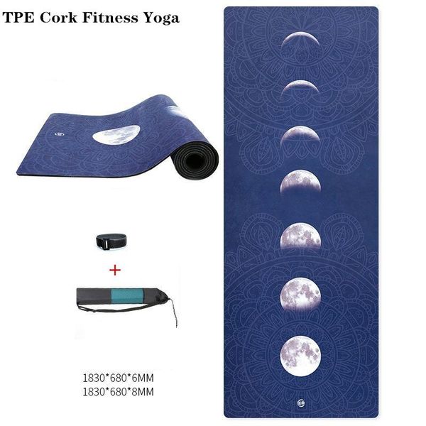 

thick natural rubber yoga mat 183*68 beginner non-slip suede fitness for men and women sweat-absorbent dance mats