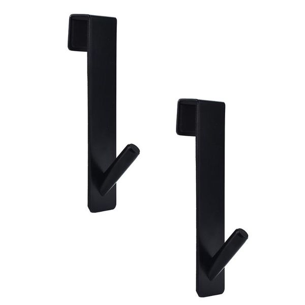 

hooks & rails 2pcs convenient punch-hanger practical over door racks for bathroom