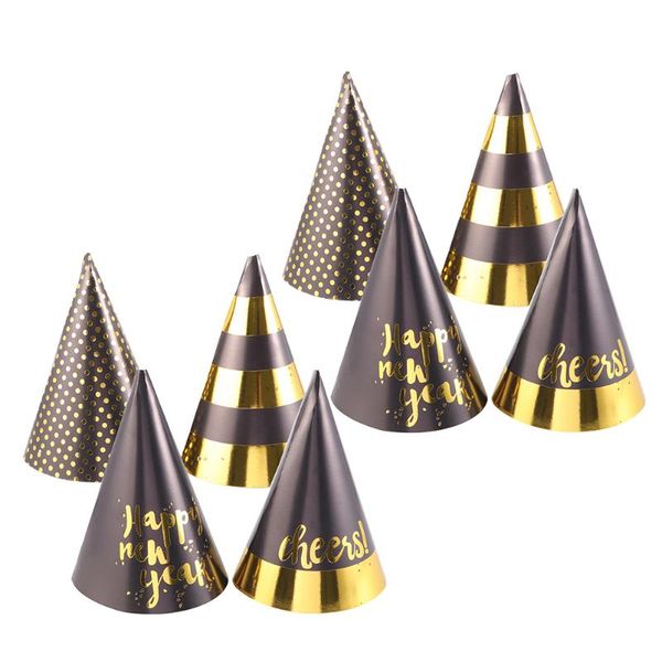 Party Hats 16 шт. Счастливый год декоративные бумаги Cone Decor Saceor Ornament для фестиваля (смешанный