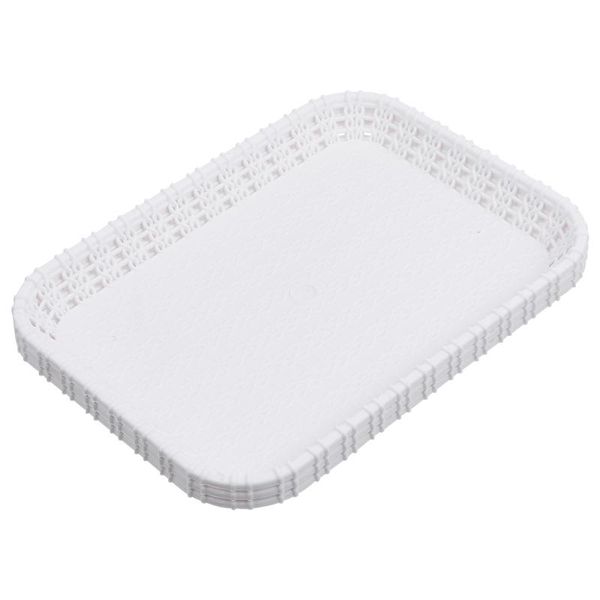 

hooks & rails 3 pcs fruit plate home kitchen tray rectangular food bread