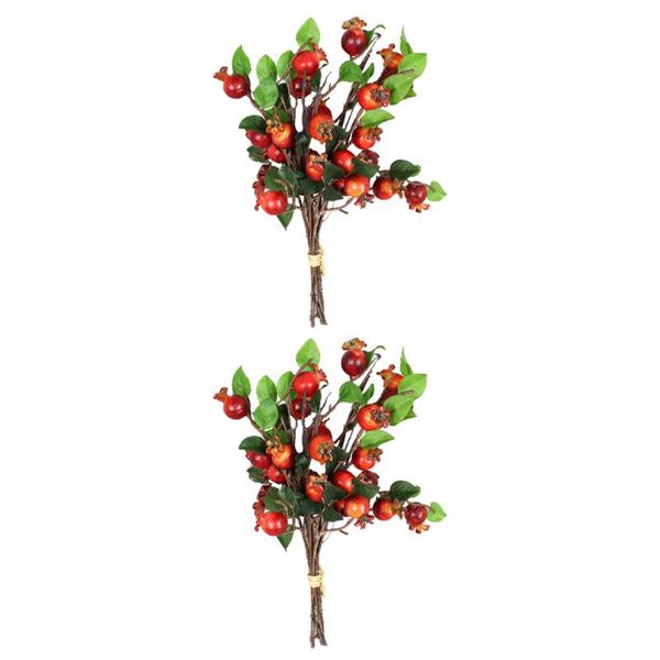 

party decoration 2pcs delicate emulation bouquet fake adornment home flower bunch decor