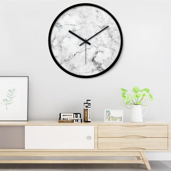 

wall clocks simple modern design clock round silent creative metal quartz fashion art home living room decorative mm60bgz