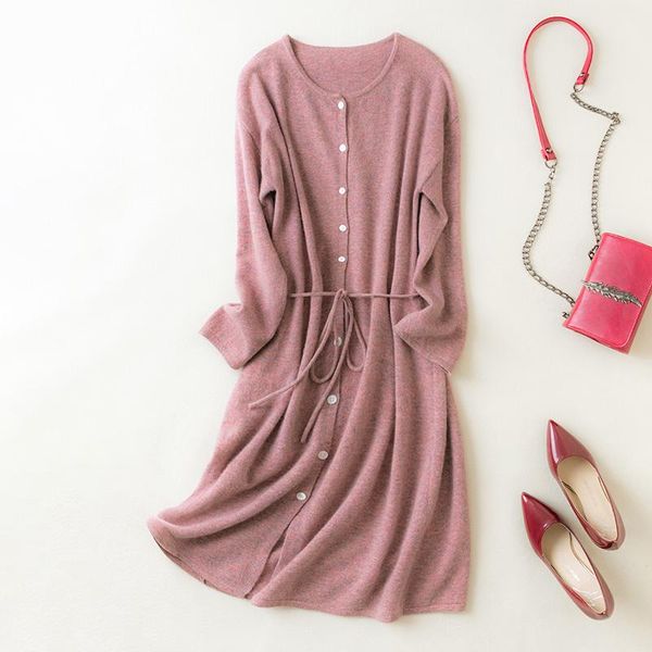 

women's knits & tees meetmetro 100% merino wool women long cardigan sweater knitted dress cardigans knit sleeve korean, White