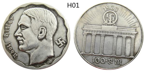 

(h01-h10)germany 5 mark silver plated craft copy coins metal dies manufacturing factory price