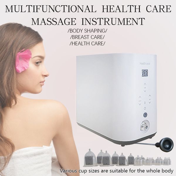 Equipamento esbelto portátil Máquina de massagem de pó de vácuo de mama de salão de sucção para o aumento e levantamento do aumento das mulheres