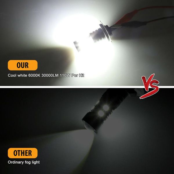 

headlight bulb lamp h7 high low beam waterproof 2pcs white 3-side car headlights