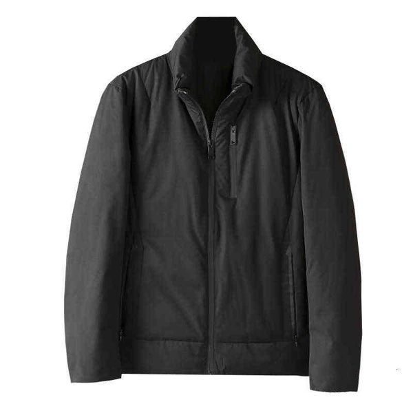 

men's down et men's winter thickened leisure youth stand collar 9339, Black