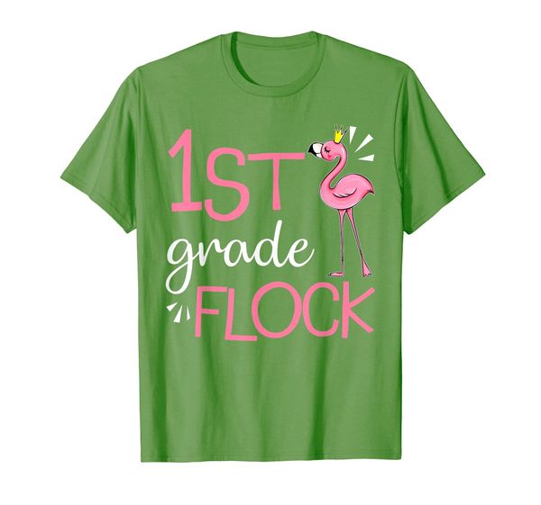 

Flamingo Back To School 1st First Grade Flock T-shirt, Mainly pictures