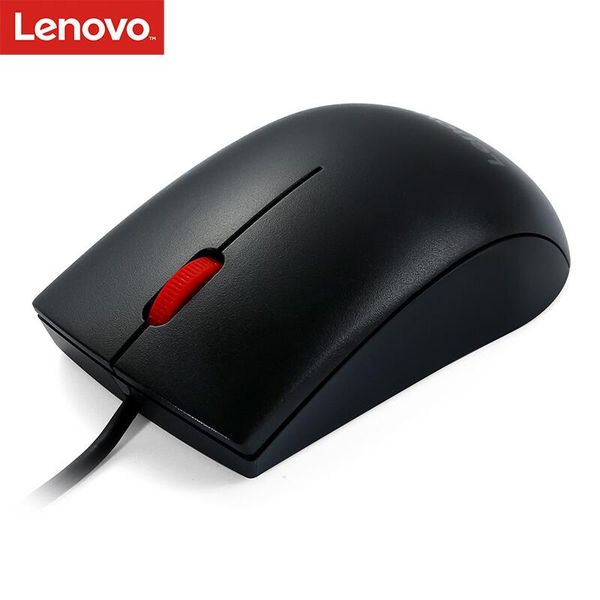 

lenovo m120 pro red dot wired optical mouse for lappc home office using mice