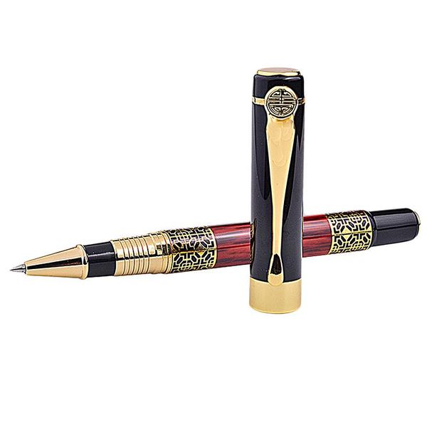 

ballpoint pens chinese classical roller ball pen elegant golden metal for office business signature school student gift, Blue;orange