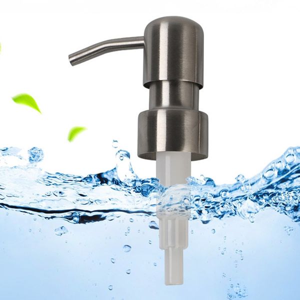 28/400 Aço inoxidável Soap Dispenser Pumps tops para frasco frascos Sabonetes de bancada Dispensadores de loção, garrafa não incluída