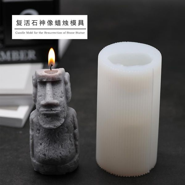 

cake tools silicone molds candle mold for the resurrection of stone statue aroma vintage diy moulds