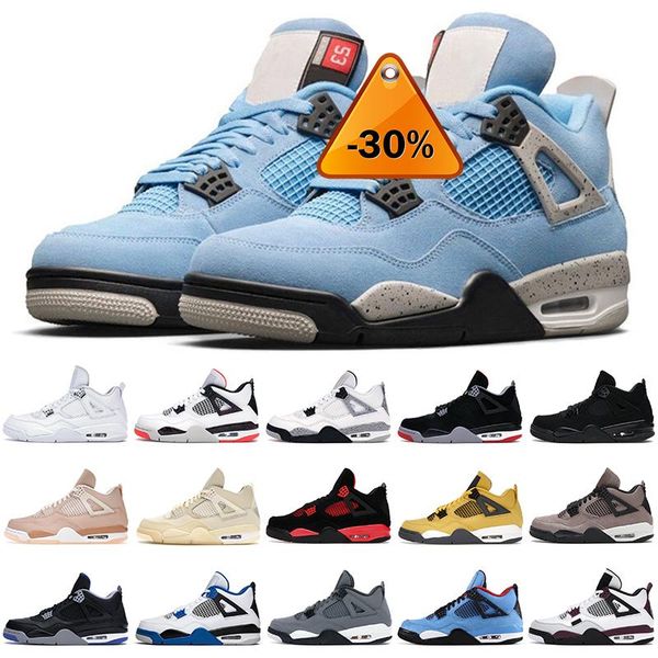 

men basketball shoes 4s black cat red thunder jumpman 4 university blue sail white oreo tour yellow bordeaux pure money men women outdoor v