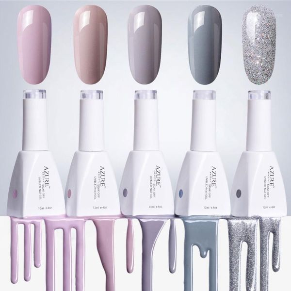 

beauty gel polish set uv nail semi permanent varnish art manicure polishes est nude color series1, Red;pink