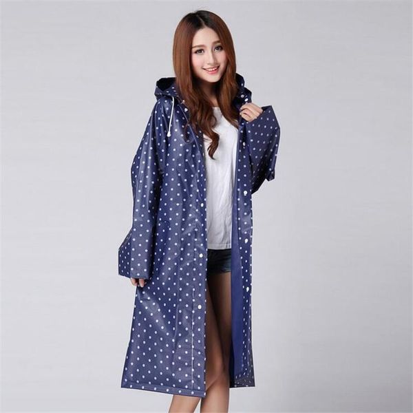 

raincoats women outdoor dot girl lady hooded raincoat travel waterproof riding cloth rain coat for poncho long rainwear jacket