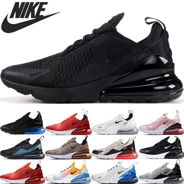 

nike air max airmax 270 triple black white running shoes 270s cactus mens womens trainers sports sneakers runners a13 size 36-45