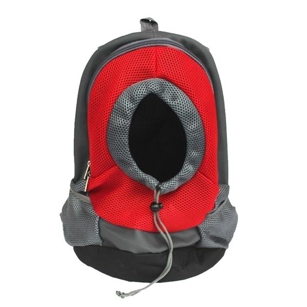 

pet outdoor travel dog backpack nylon portable front bag head small red car seat covers