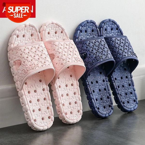 

asifn women slippers bathroom zapatos mujer indoor hollow out non slip bath male house flip flops mens slides sandles women #ne3x, Black