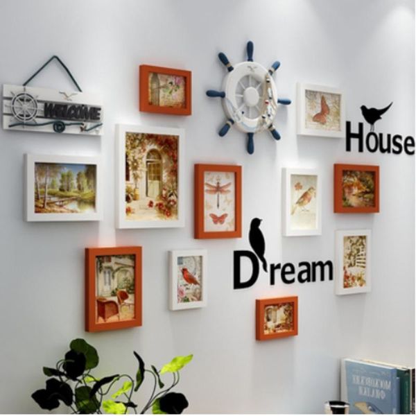 

frames mediterranean style po wall frame combination 11 piece portfolio creative european set