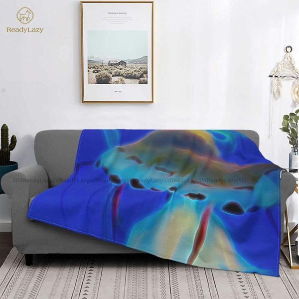 

jellyfish blanket fashion fuzzy bedspread fleece armchair super soft blankets