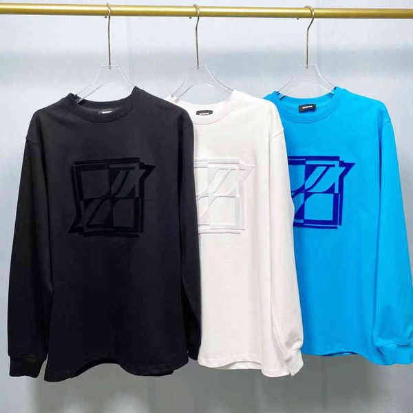 

women's hoodies & sweatshirts 21 autumn and winter toothbrush embroidered round neck sweater long sleeves loose shoulders men's wo, Black