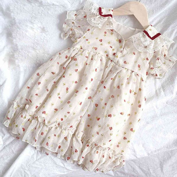 

girl's dresses summer korean style heart-shaped lace princess party chiffon clothes kid rktc, Red;yellow