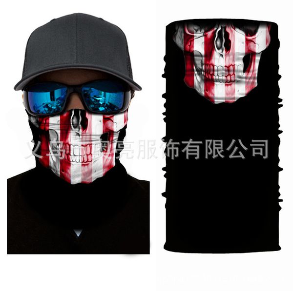 

versatile sports bib riding magic scarf printed skull for sale seamls hood mask