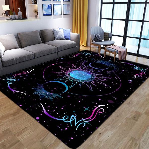 

carpets nordic large area rugs 3d dreamlike print kids play game floor mat soft flannel magic home decor for living room bedroom