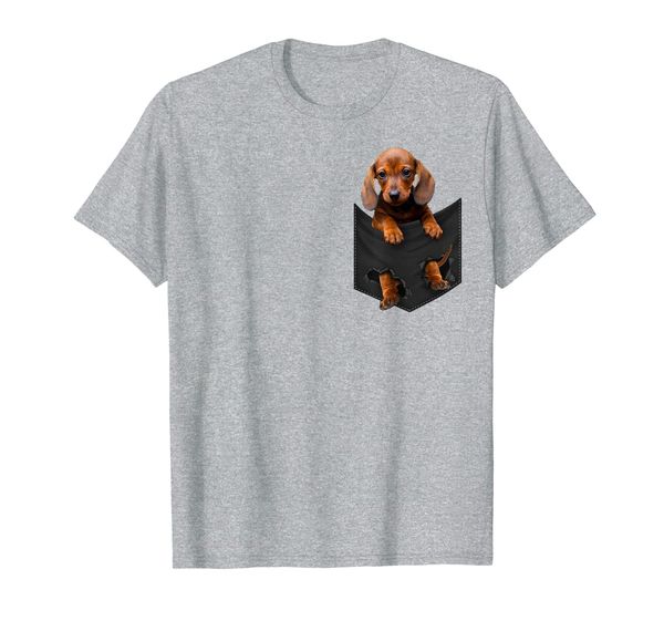 

dachshund in my pocket shirt dachshund shirt weiner dog t-shirt, White;black