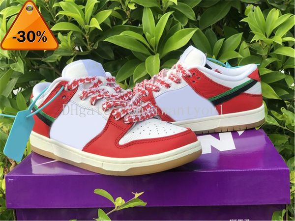 

authentic frame skate x sb habibi low shoes men women chile red white lucky green black outdoor sneakers sports with original box us4 -13
