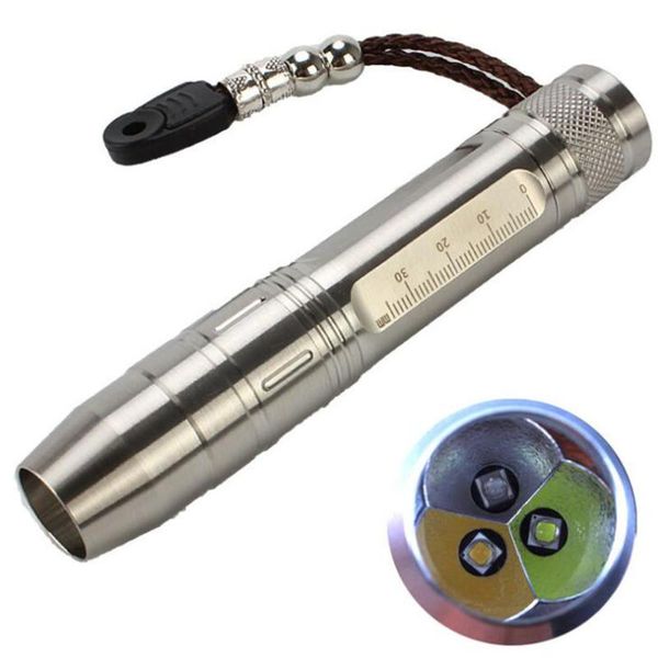 

365/395nm jewelry jade appraisal ultraviolet yellow white light fluorescent detection lights with logo flashlights torches