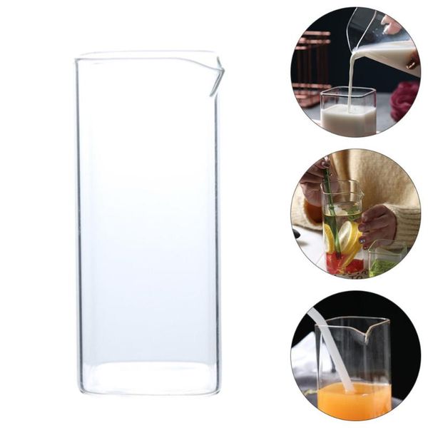 

mugs 1pc convenient water cup drink glass mug (transparent)