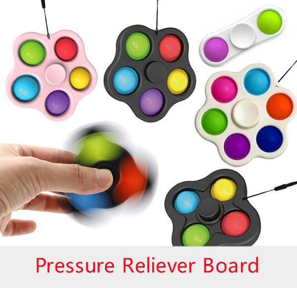 giocattolo fitget Fidgets spinner 4/5 lati Finger Spinners Toys Pop Flip Spinning Set antistress Squishy Sensory Antistress Relief 0252