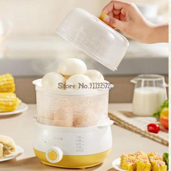 

egg boilers cooker automatic power-off double steamer timer household small mini custard artifact breakfast machine