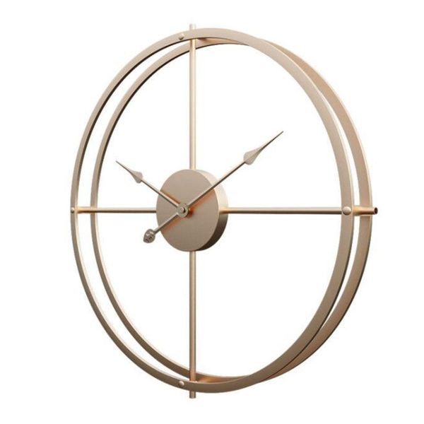 

creative simple iron wall clock living room metal study decorative clocks