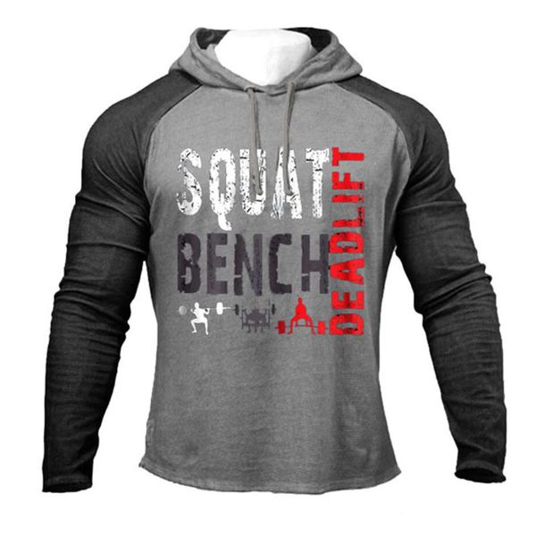 

spring and summer men's sports fitness sweater for casual wear with hoodie mitu, Black