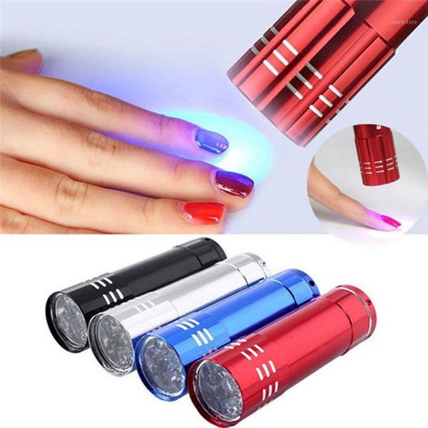 

nail dryer mini 9 led lights uv lamp portable gel mask fast drying manicure tool1