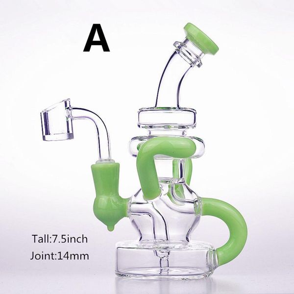 

handmade recycler water bottle glass percolators joint 14mm vases