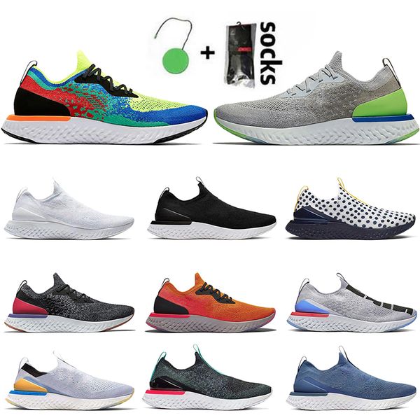 

2021 selling epic react men women running shoes belgium white blue fly knit v1 v2 cookies and cream outdoor trainers sneakers size 36-45