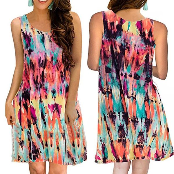 

line dress with pockets for women sleeveless sukienka fashion beach african print dresses robe femme ete 2021 casual sundress, Black;gray