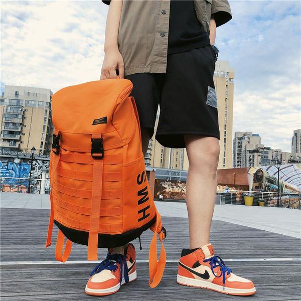 

backpack men's trendy sports mountaineering bag female large-capacity travel high school student