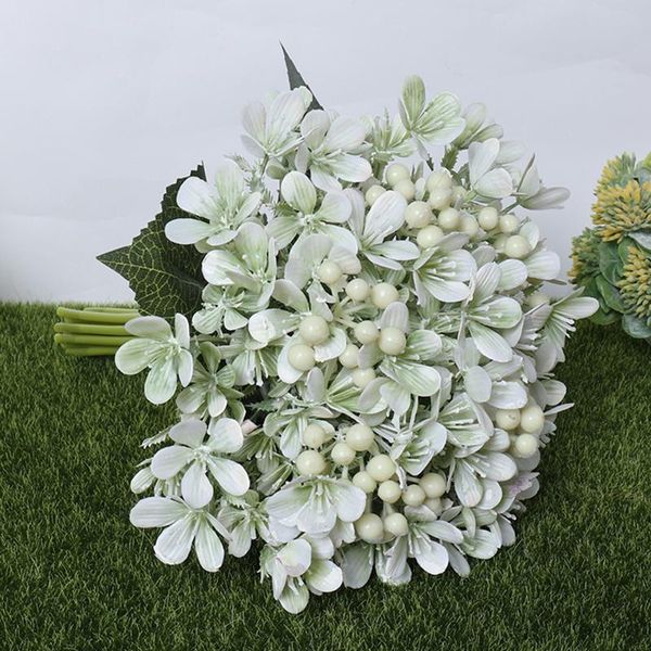 

decorative flowers & wreaths 1 bunch simulation artificial wedding bride holding bouquet flower for home office decor dried